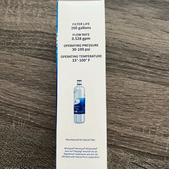 GlacialPure GP002 Refrigerator Water Filter Replacement EveryDrop 2 EDR2RXD1 New - Picture 2 of 7